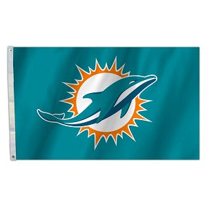 Miami Dolphins --- 3ft x 5ft Flag
