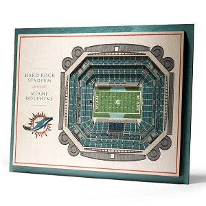 Miami Dolphins --- 5-Layer StadiumView Wall Art