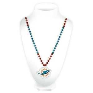 Miami Dolphins --- Mardi Gras Beads