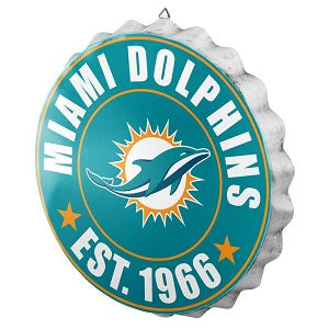 Miami Dolphins --- Bottle Cap Sign