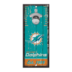 Miami Dolphins --- Bottle Opener Sign