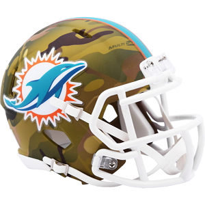 Miami Dolphins --- Camo Mini Helmet