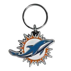 Miami Dolphins --- Enameled Key Ring