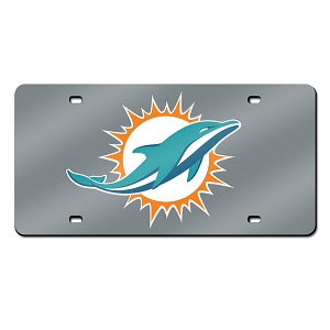 Miami Dolphins --- Mirror Style License Plate