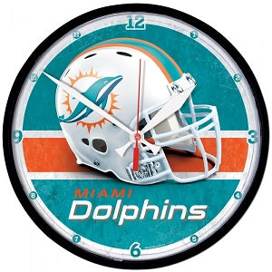 Miami Dolphins --- Round Wall Clock