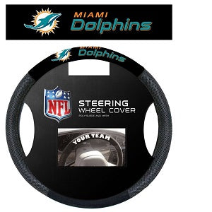Miami Dolphins --- Steering Wheel Cover
