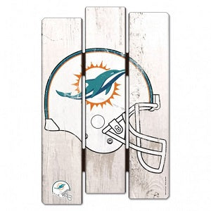 Miami Dolphins --- Wood Fence Sign