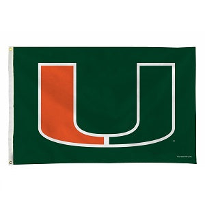 Miami Hurricanes --- 3ft x 5ft Flag
