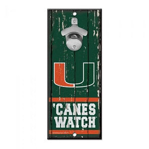 Miami Hurricanes --- Bottle Opener Sign