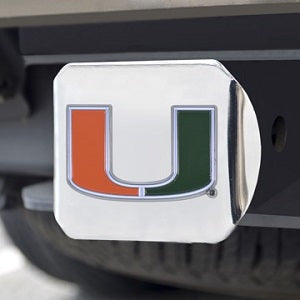 Miami Hurricanes --- Chrome Hitch Cover