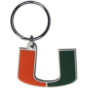 Miami Hurricanes --- Enameled Key Ring