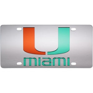 Miami Hurricanes --- Mirror Style License Plate