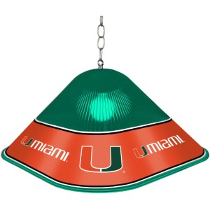 Miami Hurricanes (green) --- Game Table Light