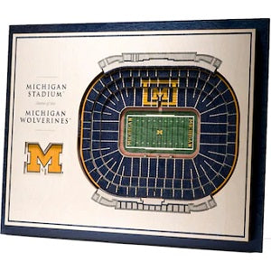 Michigan Wolverines --- 5-Layer StadiumView Wall Art