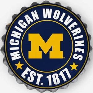 Michigan Wolverines --- Bottle Cap Sign