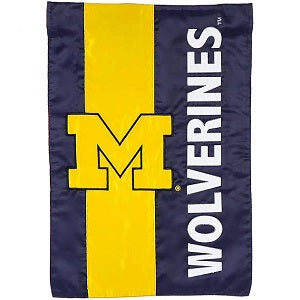 Michigan Wolverines --- Embroidered Logo Applique Flag