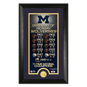 Michigan Wolverines --- Legacy Bronze Coin Photo Mint