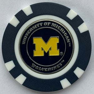 Michigan Wolverines --- Poker Chip Ball Marker