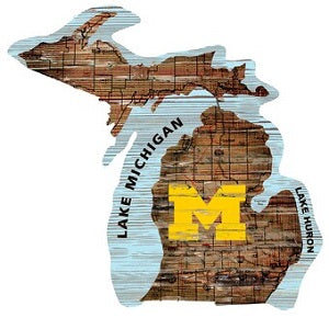 Michigan Wolverines --- Roadmap State Sign