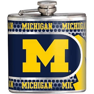 Michigan Wolverines --- Stainless Steel Flask
