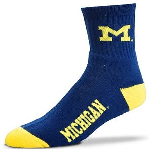 Michigan Wolverines --- Team Color Crew Socks