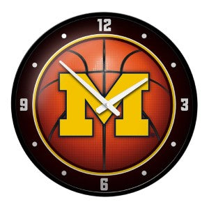 Michigan Wolverines (basketball) --- Modern Disc Wall Clock