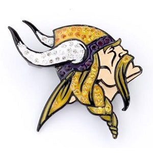 Minnesota Vikings --- Crystal Logo Pin