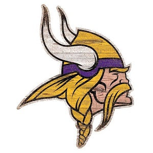 Minnesota Vikings --- Distressed Logo Cutout Sign