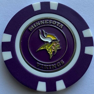 Minnesota Vikings --- Poker Chip Ball Marker