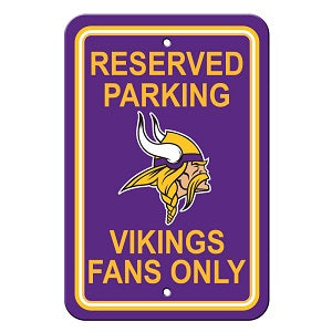 Minnesota Vikings --- Reserved Parking Sign