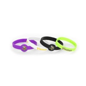 Minnesota Vikings --- Silicone Bracelets 4-pk