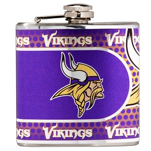 Minnesota Vikings --- Stainless Steel Flask