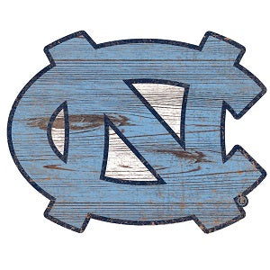 NC Tar Heels --- Distressed Logo Cutout Sign