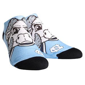 NC Tar Heels --- Mascot Low Cut Socks