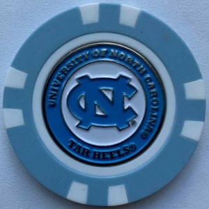 NC Tar Heels --- Poker Chip Ball Marker