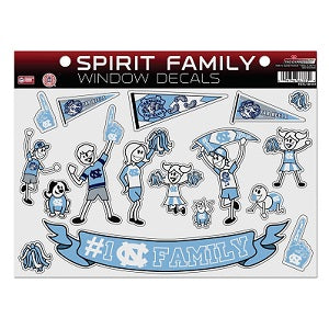 NC Tar Heels --- Spirit Family Window Decal