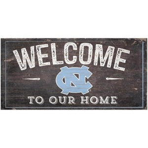 NC Tar Heels --- Welcome to Our Home Sign
