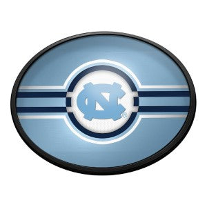 NC Tar Heels (Carolina blue) --- Oval Slimline Lighted Wall Sign