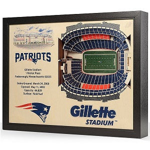 New England Patriots --- 25-Layer StadiumView 3D Wall Art