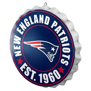 New England Patriots --- Bottle Cap Sign