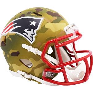 New England Patriots --- Camo Mini Helmet