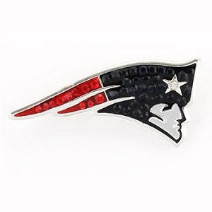 New England Patriots --- Crystal Logo Pin