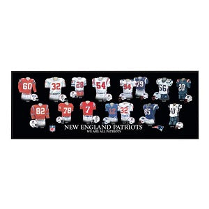 New England Patriots --- Legacy Uniform Plaque