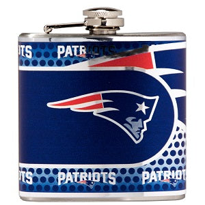 New England Patriots --- Stainless Steel Flask
