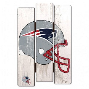 New England Patriots --- Wood Fence Sign