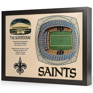 New Orleans Saints --- 25-Layer Stadium View 3D Wall Art
