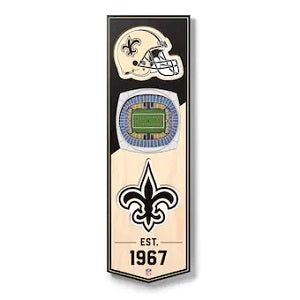 New Orleans Saints --- 3-D StadiumView Banner - Small