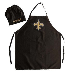 New Orleans Saints --- Apron and Chef Hat