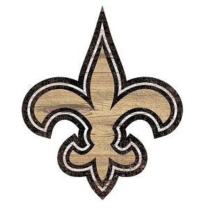 New Orleans Saints --- Distressed Logo Cutout Sign
