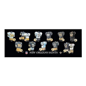 New Orleans Saints --- Legacy Uniform Plaque